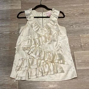 Romeo & Juliet Couture Sz S Cream Blouse